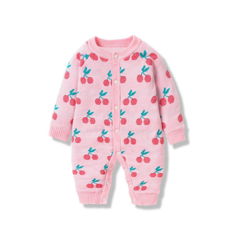 Newborn baby Even swarm Spring and Autumn Thickening Woman Baby Clothes Newborns Sweater Pure Cotton Infant Autumn Clothes Cute