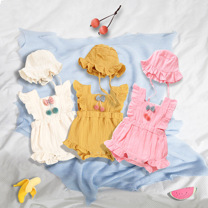 Baby clothes Summer newborns Even swarm clothes Summer Thin Baby Bag Fart Ha Clothing Internet Red Summer Dress Cute Princess
