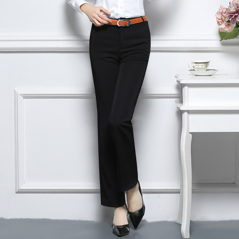 Summer suit pants spring and autumn black straight pants work trousers dress trousers dress pants women