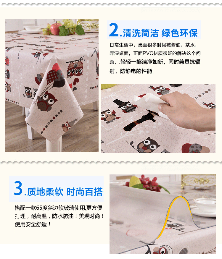 EVA chống thấm nước và chống thấm vườn dùng một lần vải giả khăn trải bàn bằng nhựa bàn vải PVC khăn trải bàn khăn trải bàn tùy chỉnh khăn nhựa trải bàn