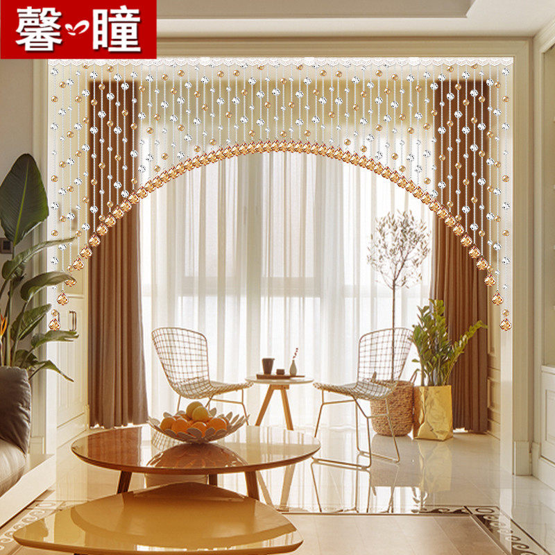 Door Curtain Bead Curtain Crystal Partition Window Living-room Genguan Bedroom MAKEUP ROOM EU STYLE HOME HANGING CURTAIN SUBBEADS FREE OF PUNCH