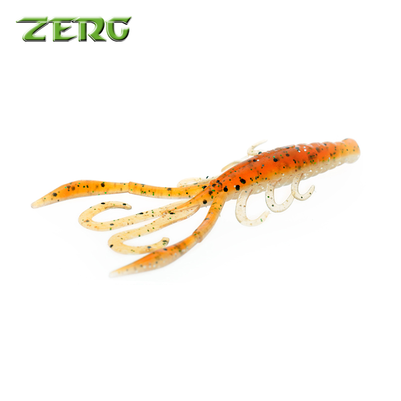 ZERG ZERG CRAW SHRIMP 2 5-inch 3-inch Luya SOFT bait SOFT worm 15~20 black pits