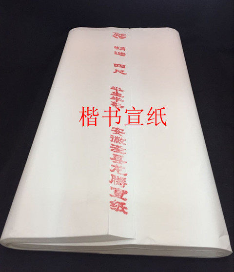 Thickened rice paper beginner half-raw and half-cooked rice paper calligraphy with paper brush practice paper The whole piece of Chinese painting practice paper