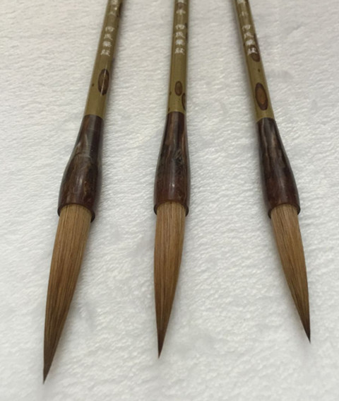 He's Pen Zhuang Wenfang Si Bao Wolf Brush Hook Line Brush Calligraphy Chinese Painting Pen Large Medium Small Long Front Wolf tail