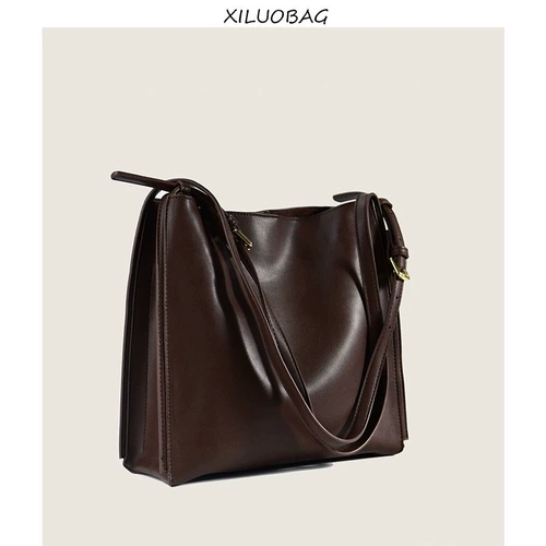 Вместительная и большая ретро высококачественная универсальная сумка на одно плечо для отдыха, коллекция 2023