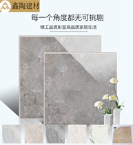 Guangdong fine sculpted soft light ceramic tile through body marble 800x800 Living room Bedroom kitchen guard balcony anti-slip floor brick