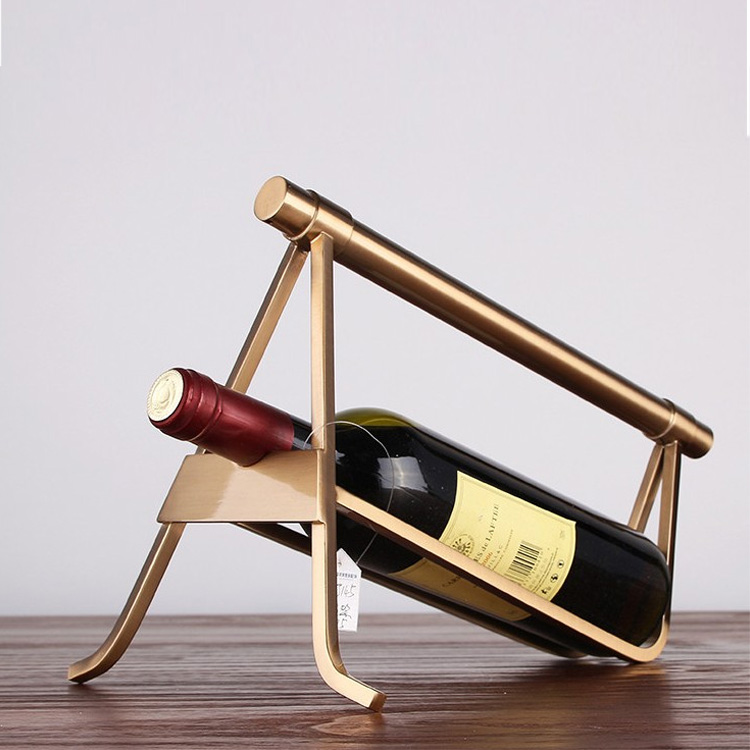 Creative modern minimalist red wine rack decoration personalized home wine cabinet dining room table decoration craft gift decoration decoration - Taobao