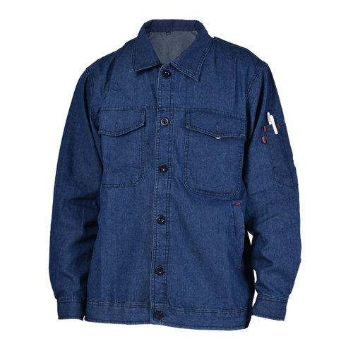 Летний джинсовый лонгслив, мужской тонкий комбинезон, защита от ожогов