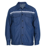 Летний джинсовый дышащий хлопковый тонкий лонгслив для работы, свободный крой