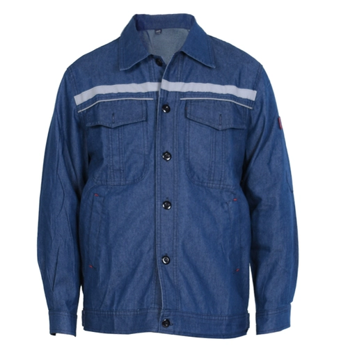 Летний джинсовый дышащий хлопковый тонкий лонгслив для работы, свободный крой