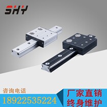 Manufacturer straight for double axes external straight line high speed silent smooth straight roller guides can be customized