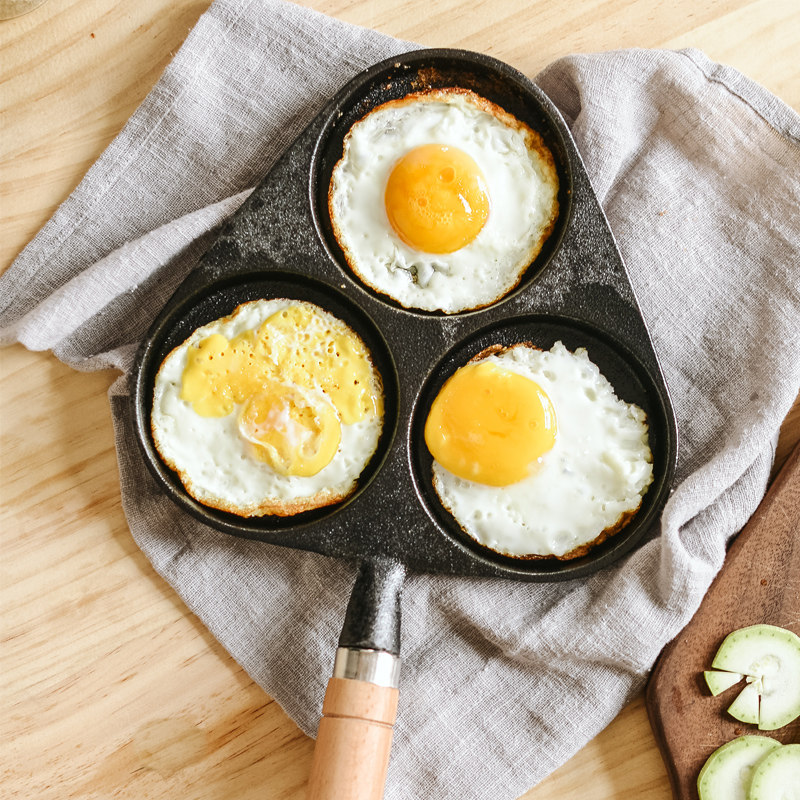 [USD 27.21] Home cast iron omelet egg pan egg burger machine egg dumplant pan omelet mold not