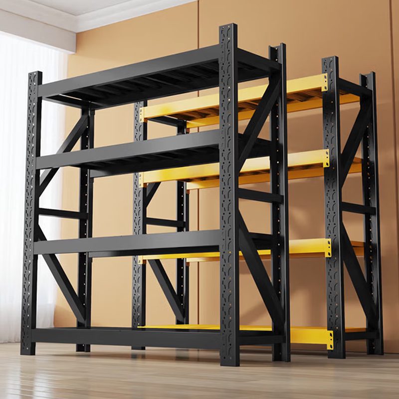 Warehouse Shelves, Multi-Layer Storage Racks, Heavy-Duty Storage Shelves, Storage Rooms, Supermarket Basement Garage Shelves
