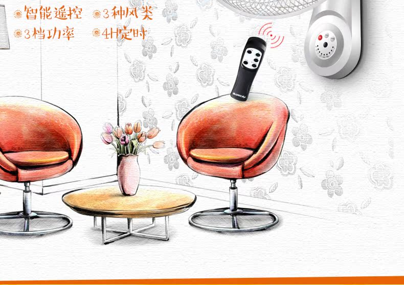 Quạt điện treo tường Gree / GREE điều khiển từ xa tiết kiệm năng lượng từ xa ký túc xá văn phòng KYT-2501a - Quạt điện quạt akifan