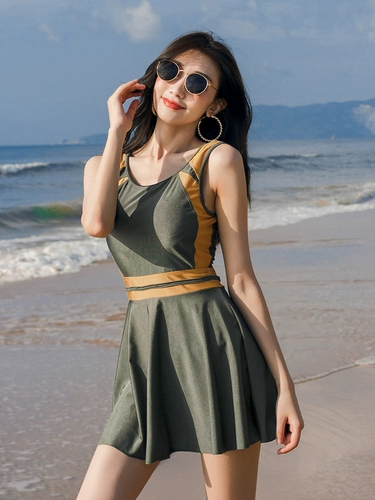 Свежий пляжный купальник, 2020, в корейском стиле, по фигуре