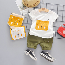 2020 new summer T-shirt set tide handsome baby small children short sleeve baby set two pieces for men and women