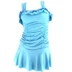 Ruffled dễ thương bụng thon bụng boxer một mảnh áo tắm nóng mùa xuân áo tắm phù hợp với váy màu hồng đen - Bộ đồ bơi hai mảnh 	đồ bơi nữ 2 mảnh	 Bộ đồ bơi hai mảnh