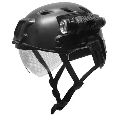 DeYiying outdoor Fast helmet protective helmet strong light flashlight fixture flashlight outdoor helmet rail