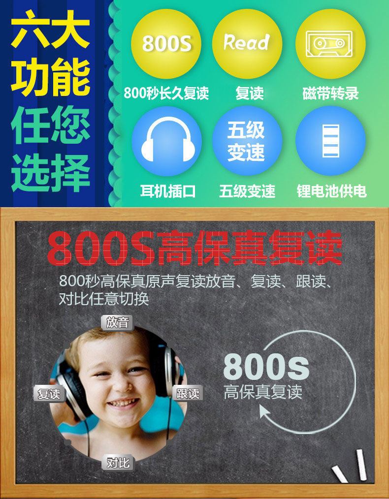 máy nghe nhạc spotify PANDA / Panda F-381 Repeater Băng ổ đĩa tiếng Anh Máy học tiếng Anh Học sinh học tiếng Anh Walkman Recorder có thể sạc lại Trình phát giảng dạy nhỏ băng phiên âm MP3 - Máy nghe nhạc mp3