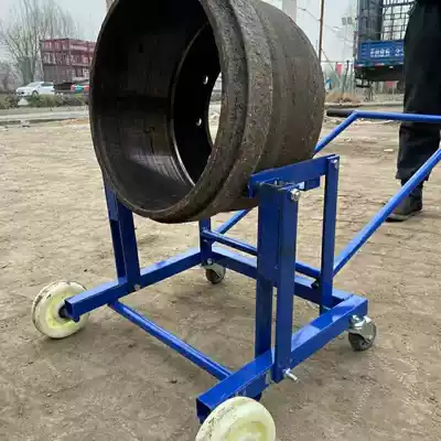 Brake pot wheel hub lift machine puller cart mobile truck tire movement labor-saving tool tire unloader