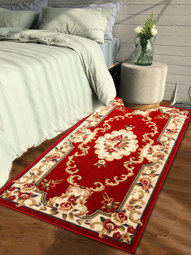 Wanteng European-style carpet Bedroom Rectangular bed blanket Door floor mat Household foyer aisle Corridor step mat