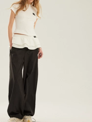 Весенние приталенные штаны, юбка, юбка-пачка, свободный прямой крой