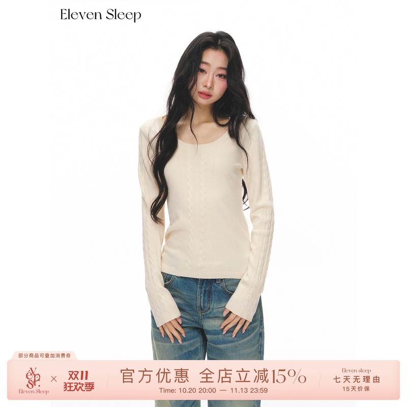 Eleven Sleep Winter Sweater Inner Layer Women's Knitted Base Shirt Korean Style Atmospheric Warm Long-Sleeve Top Eleven Sleep Winter Sweater Inner Layer Women's Knitted Base Shirt Korean Style Atmospheric Warm Long-Sleeve Top