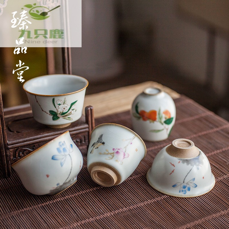 Restore ancient ways your up size cups of kung fu tea set personal single cup your porcelain pieces of glass