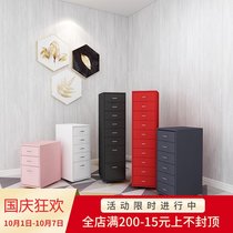 Biweiwedow cabinet under the table multi-layer household storage bed head belt pulley movable narrow gap cabinet