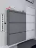 Lockable 15cm ultra-thin shoe cabinet Small household dump cabinet Steel door corridor elevator entrance anti-theft metal shoe cabinet