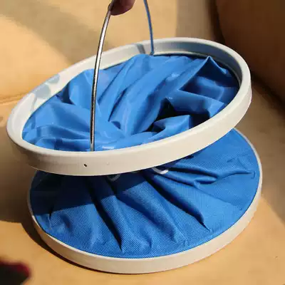 Oxford canvas folding bucket Telescopic bucket Camping equipment Outdoor travel fishing self-driving tour Car supplies
