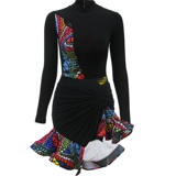 Conny Latin Dance Costume 2025 Dance Dress New Spring и Summer Internet Practity Practice Flound Girls Set Professional