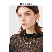 lost in echo Liu Yuning with MELODY irregular piece pearl chain necklace bracelet combination