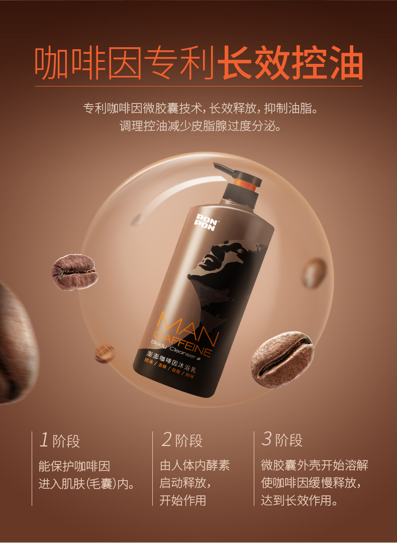 台湾第一日化品牌 耐斯澎澎 男士专用香氛沐浴露 850g 图3