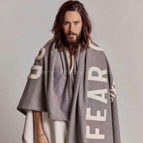 FEAROFGODFOG season 6 multi-function LOGO cloak big cloak blanket shawl carpet Street Photo air conditioning quilt