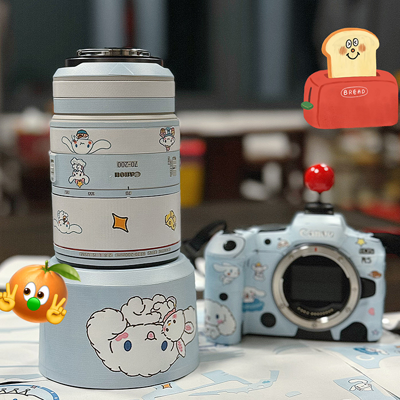 Suitable for Canon R370D90D200D850D6D26D5D45D3 Camera Cinnamon Dog Protective Film