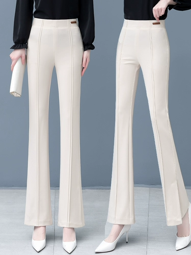 Осенние штаны-клёш, приталенные эластичные штаны для отдыха, высокая талия, коллекция 2023