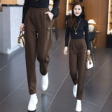 Демисезонные приталенные спортивные штаны для отдыха, 2023, оверсайз, увеличенная толщина