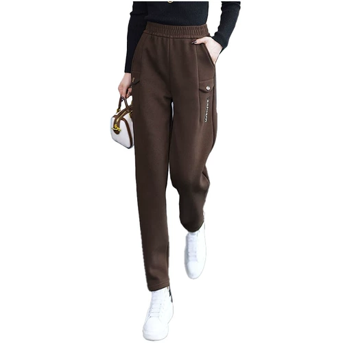 Демисезонные приталенные спортивные штаны для отдыха, 2023, оверсайз, увеличенная толщина