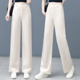 Тонкие штаны, свободный прямой крой, эластичная талия