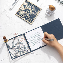 Mid-Autumn Festival greeting card with blessing custom send customers bronzing card single business creative high-end holiday greeting card