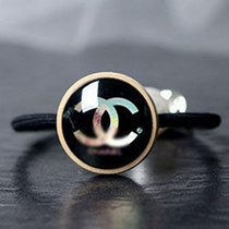 Hot retro big name logo head rope Korean hair circle small fragrance female net red ins Korea tide brand high-end