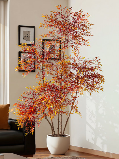 Artificial Green Plant, Fake Tree, Bionic Floor-Standing Fake Plant, Large Potted Plant, Indoor Living Room Decorative Flower, Landscaping Ornament