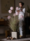 Artificial Hydrangea Reed Grass Green Plant Landscaping Bionic Fake Flower Arrangement Fake Tree Indoor Living Room Floor-Standing Decoration