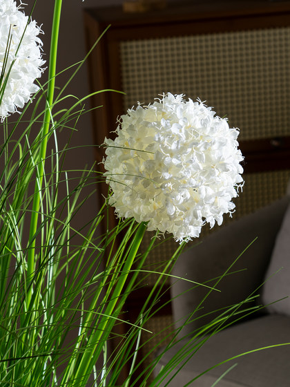 Artificial Hydrangea Reed Grass Green Plant Landscaping Bionic Fake Flower Arrangement Fake Tree Indoor Living Room Floor-Standing Decoration