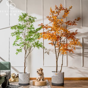Большой искусственный клен, искусственное дерево, зеленое растение, крытый офис, макет магазина одежды, украшение ландшафта
