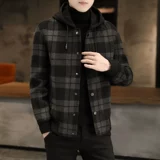 Двусторонное демисезонное пальто, шерстяные щипцы для отдыха, куртка, коллекция 2023