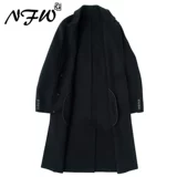 Демисезонное шерстяное двусторонное длинное шерстяное пальто, кашемировый плащ для отдыха, длина макси