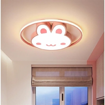 Creative cartoon childrens room girl princess room Bedroom high-grade ed ceiling lamp Rabbit warm romantic daughter room lamp