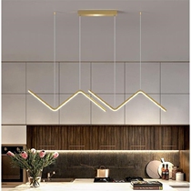 Restaurant light glass Nordic new light luxury atmosphere is now creative with lamps and lanterns to decorate the bar ins net red light chandelier